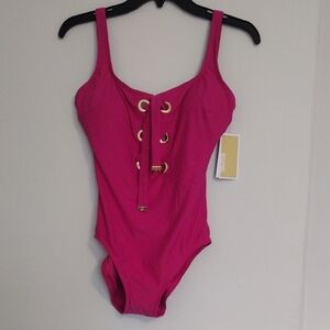 Michael Kors Pink One Piece Swimsuit